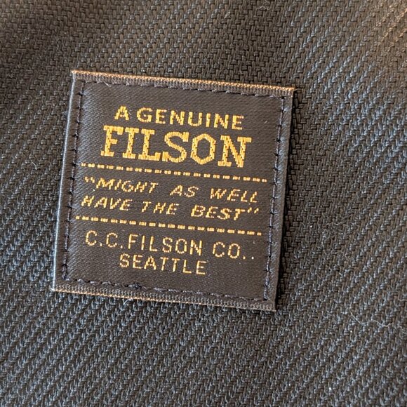 Filson Surveyor Pullman Pack Black Waxed Bag Convertible Travel Backpack - Picture 8 of 11